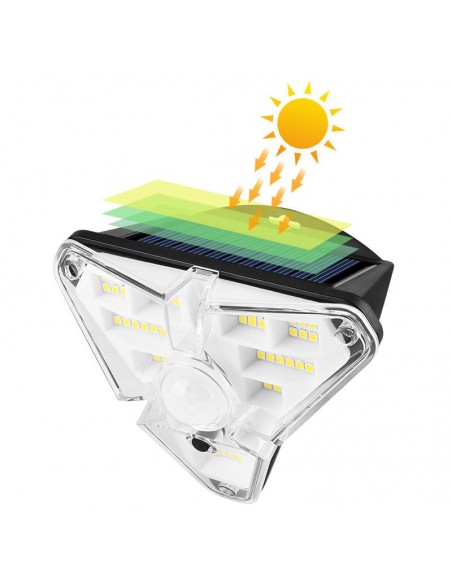 Proiector solar LED cu senzor de miscare, GL-68, 3 moduri