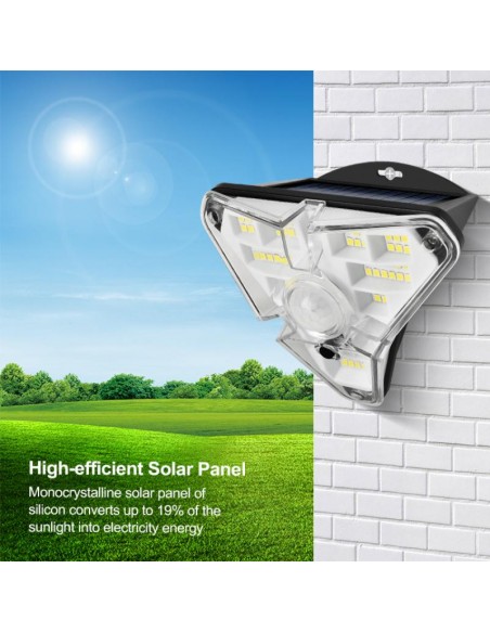 Proiector solar LED cu senzor de miscare, GL-68, 3 moduri
