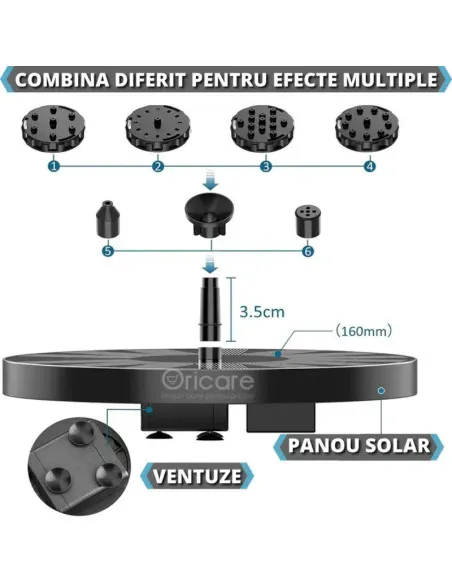 Fantana Arteziana Solara 6 Duze Acumulator IPX8