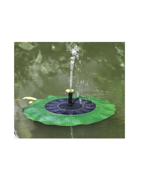Fantana arteziana solara, model frunza de lotus, 6 duze, 1,4W/7V