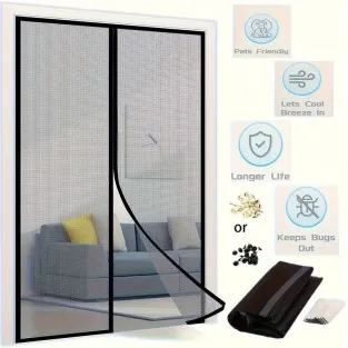 Perdele Magnetice Antiinsecte 190x100 cm Set 3 2