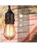 Ghirlanda Luminoasa Solara 30 Metri cu 30 Becuri, interconectabila