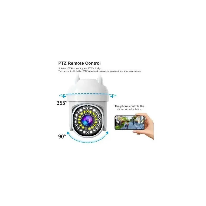 Camera WiFi JORTAN JTZ-8161QJ 2MP Compacta 355° Waterproof