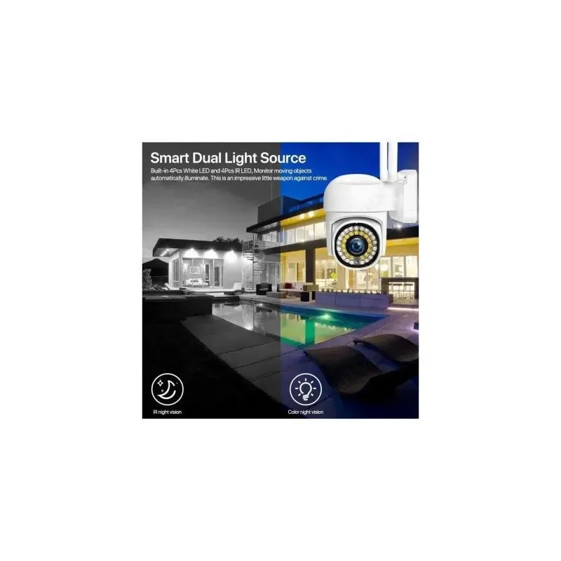 Camera WiFi JORTAN JTZ-8161QJ 2MP Compacta 355° Waterproof