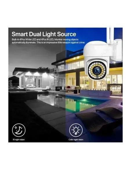 Camera WiFi JORTAN JTZ-8161QJ 2MP Compacta 355° Waterproof