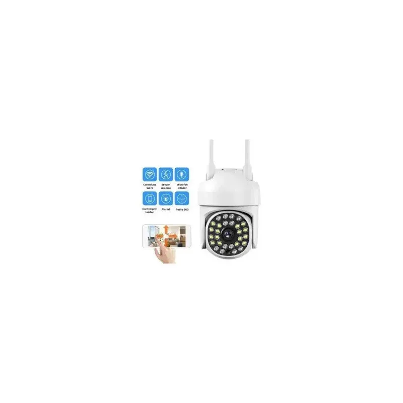 Camera WiFi JORTAN JTZ-8161QJ 2MP Compacta 355° Waterproof