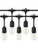 Ghirlanda Luminoasa, 20 Metri cu 20 Becuri, interconectabila, 2 filamente pe bec, 220V