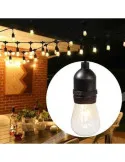 Ghirlanda Luminoasa, 20 Metri cu 20 Becuri, interconectabila, 2 filamente pe bec, 220V