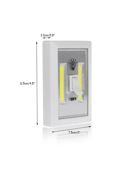 Set 2 x Intrerupator fara fir cu LED, 3