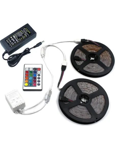 Banda RGB 5M LED, cu telecomanda si joc de lumini