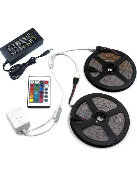 Banda RGB 5M LED, cu telecomanda si joc de lumini