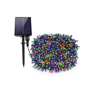 Instalație Solară 500 LED, 50 Metri, Panou Solar 4,5V, Baterie 1200 mAh, IP65