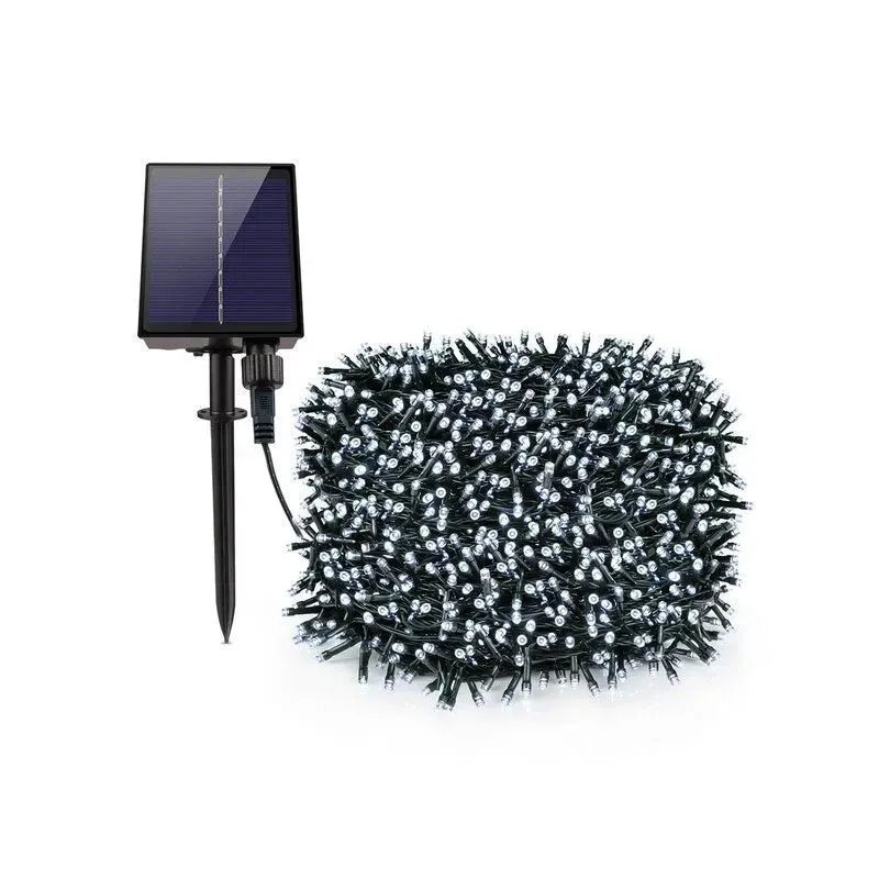 Instalație Solară 500 LED, 50 Metri, Panou Solar 4,5V, Baterie 1200 mAh, IP65