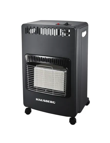 Soba pe Gaz GPL Hausberg HB-1021NG, 4.2 kW, 3 Trepte, Plăci Ceramice, Aprindere Piezoelectrică, Siguranță Automată, Sistem Mobil