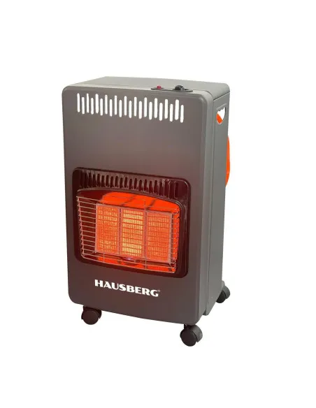 Soba pe Gaz GPL Hausberg HB-1021NG, 4.2 kW, 3 Trepte, Plăci Ceramice, Aprindere Piezoelectrică, Siguranță Automată, Sistem Mobil
