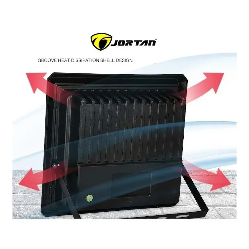 Proiector Solar Jortan 100W cu Panou 35x30cm, Acumulator 12000mAh si Telecomanda, IP66