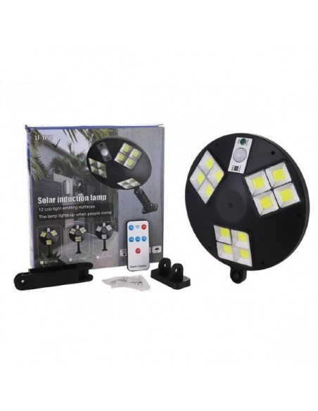 Set 2 x Lampa solara 12 LED COB cu telecomanda