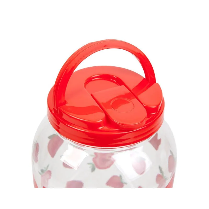 Borcan de Limonadă cu Robinet și 4 Pahare din Plastic, 3,8 L