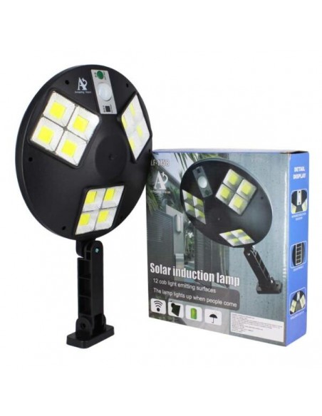 Set 2 x Lampa solara 12 LED COB cu telecomanda