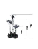 Claxon auto cu 3 goarne 12/24V, electrovalva