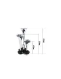 Claxon auto cu 3 goarne 12/24V, electrovalva