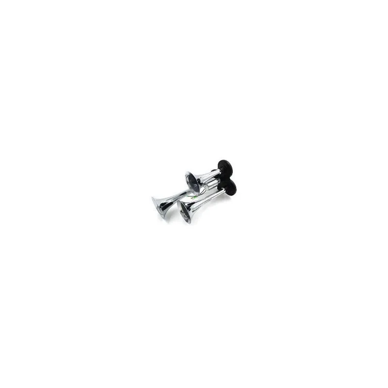 Claxon auto cu 3 goarne 12/24V, electrovalva