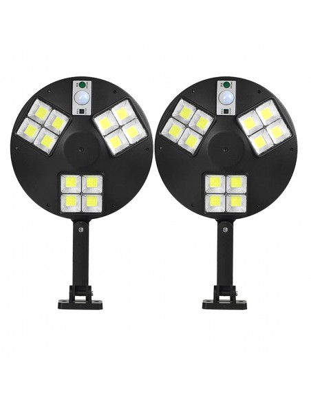 Set 2 x Lampa solara 12 LED COB cu telecomanda