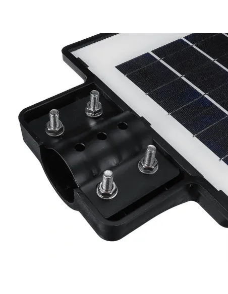 Lampă Solară Jortan 400W/300W, Autonomie 12-14h, Panou Fotovoltaic, Telecomandă și Picior Metalic
