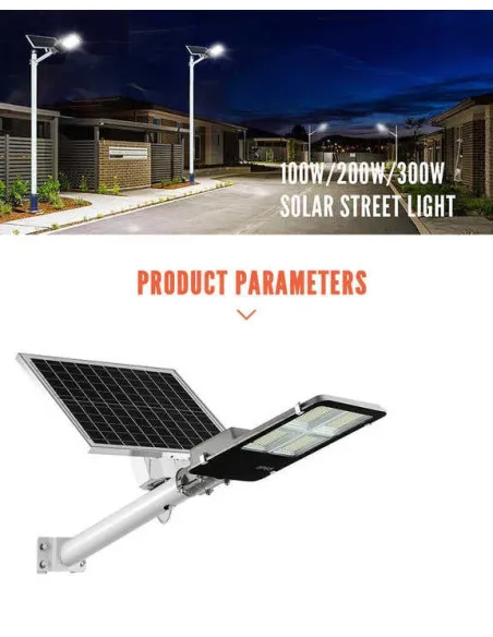 Lampa Solara Stradala LED Jortan 400W Panou Fotovoltaic