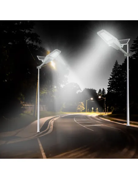 Lampa Solara Stradala Jortan 1000W, Iluminare Puternica, Corp Rezistent din Aluminiu, LED-uri de Ultima Generatie, IP67