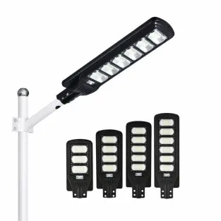 Lampa Solara Stradala Jortan 150W/200w/250W/300W, Senzor Crepuscular, Telecomanda, Baterie 12000-24000mAh, Panou Fotovoltaic