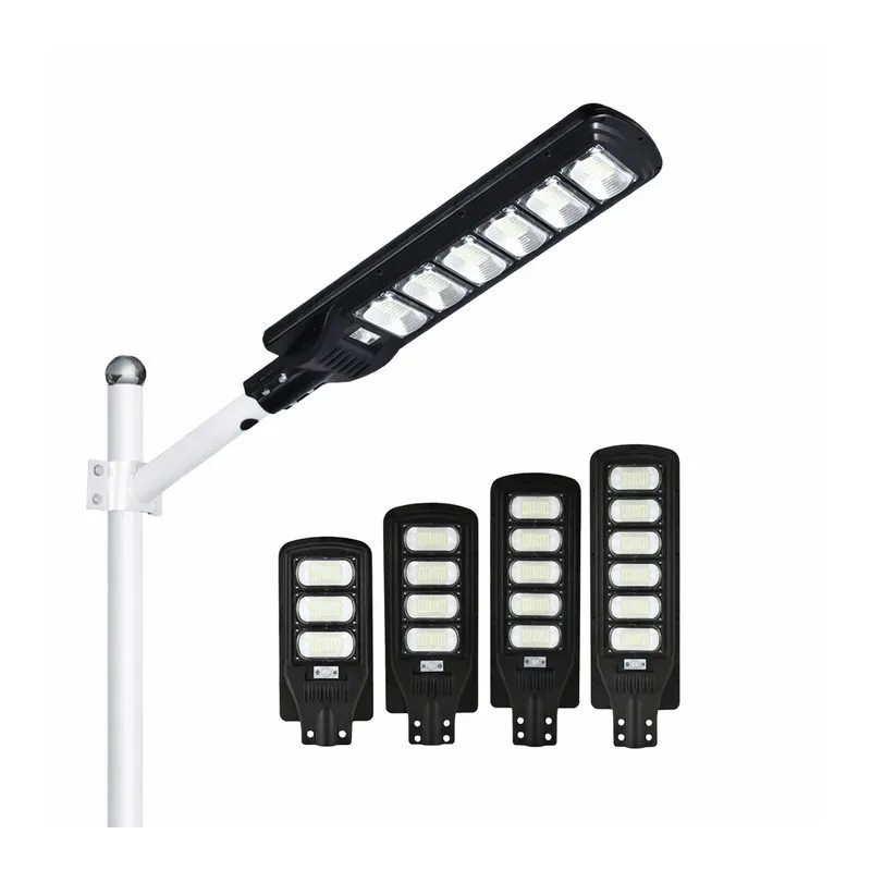 Lampa Solara Stradala Jortan 150W/200w/250W/300W, Senzor Crepuscular, Telecomanda, Baterie 12000-24000mAh, Panou Fotovoltaic