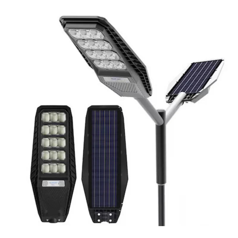 Lampa Solara Stradala 400W LED Jortan, Panou Solar 24000mAh, Telecomanda, IP67, Senzor Lumina