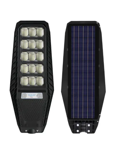 Lampă Stradală Solară Jortan LED 500W, Baterie 24000mAh, IP67, Telecomandă + Suport Metalic