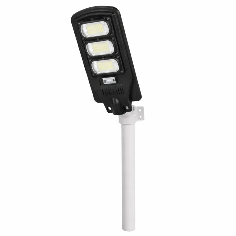 Set 2 Lampi Solare Stradale Jortan 150W - 3 Cadrane LED, Autonomie 14h, Senzor Crepuscular