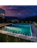 Set 2 x Lampa Solara Artificii cu Suport Metalic