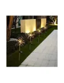 Set 2 x Lampa Solara Artificii cu Suport Metalic