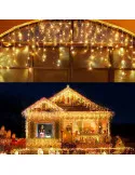 Instalatie 12 metri, 300 LED-uri tip turturi