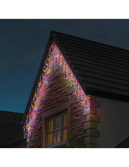 Instalatie 12 metri, 300 LED-uri tip turturi