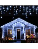 Instalatie 12 metri, 300 LED-uri tip turturi