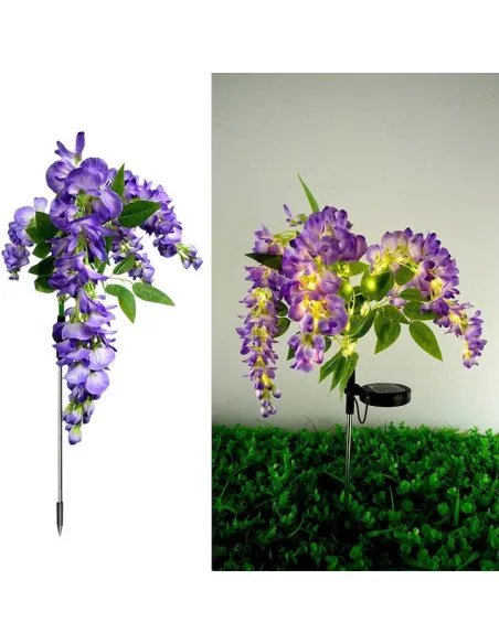 Lampa Solara LED Wisteria, 70 cm, Lumină Albă Caldă, IP65, diverse culori