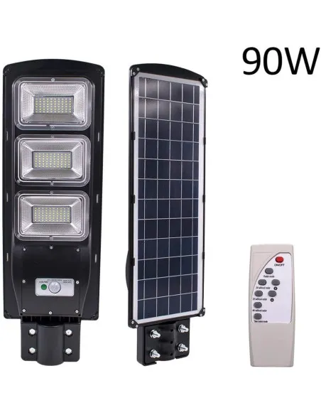 Lampa solara stradala 90W, 120 LED, senzor de
