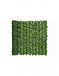 Gard artificial verde cu frunze, 300x100cm