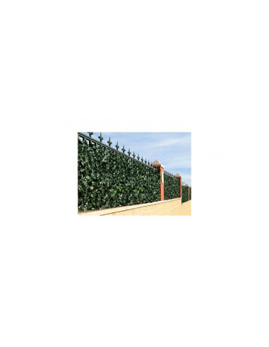 Gard artificial verde cu frunze, 300x100cm
