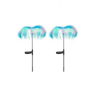 Set 2 x Lampa solara tip meduza cu fibra optica LED RGB 2
