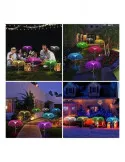 Set 2 x Lampa solara tip meduza cu fibra optica LED RGB