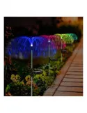 Set 2 x Lampa solara tip meduza cu fibra optica LED RGB