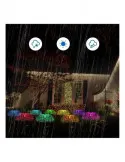 Set 2 x Lampa solara tip meduza cu fibra optica LED RGB