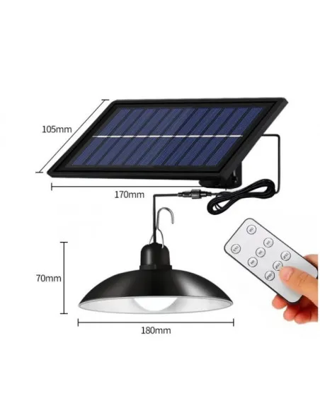 Set 2 x Lampa solara cu LED-uri impermeabila pentru exterior