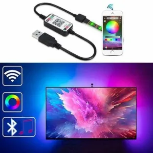 Banda Led decorativa pentru TV de 2m,cu usb